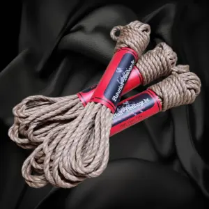 Conjunto clásico de yute de alta calidad de 6 mm con tres cuerdas de 8 metros de Bavarian-Bondage.