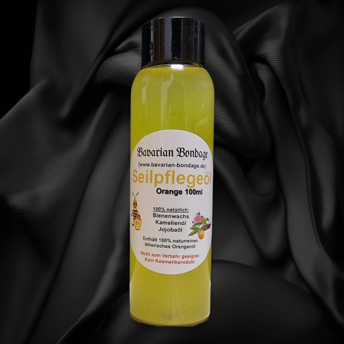 Seilpflegeöl Orange von Bavarian-Bondage mit 100 ml Inhalt