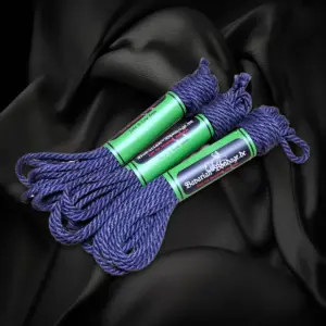 Three purple jute ropes S-Edition 6 mm Exclusive, each 8 m long