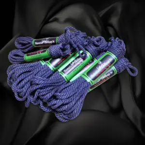 Purple jute ropes S-Edition 6 mm Exclusive as a set with 7 × 8 m and 2 × 4 m