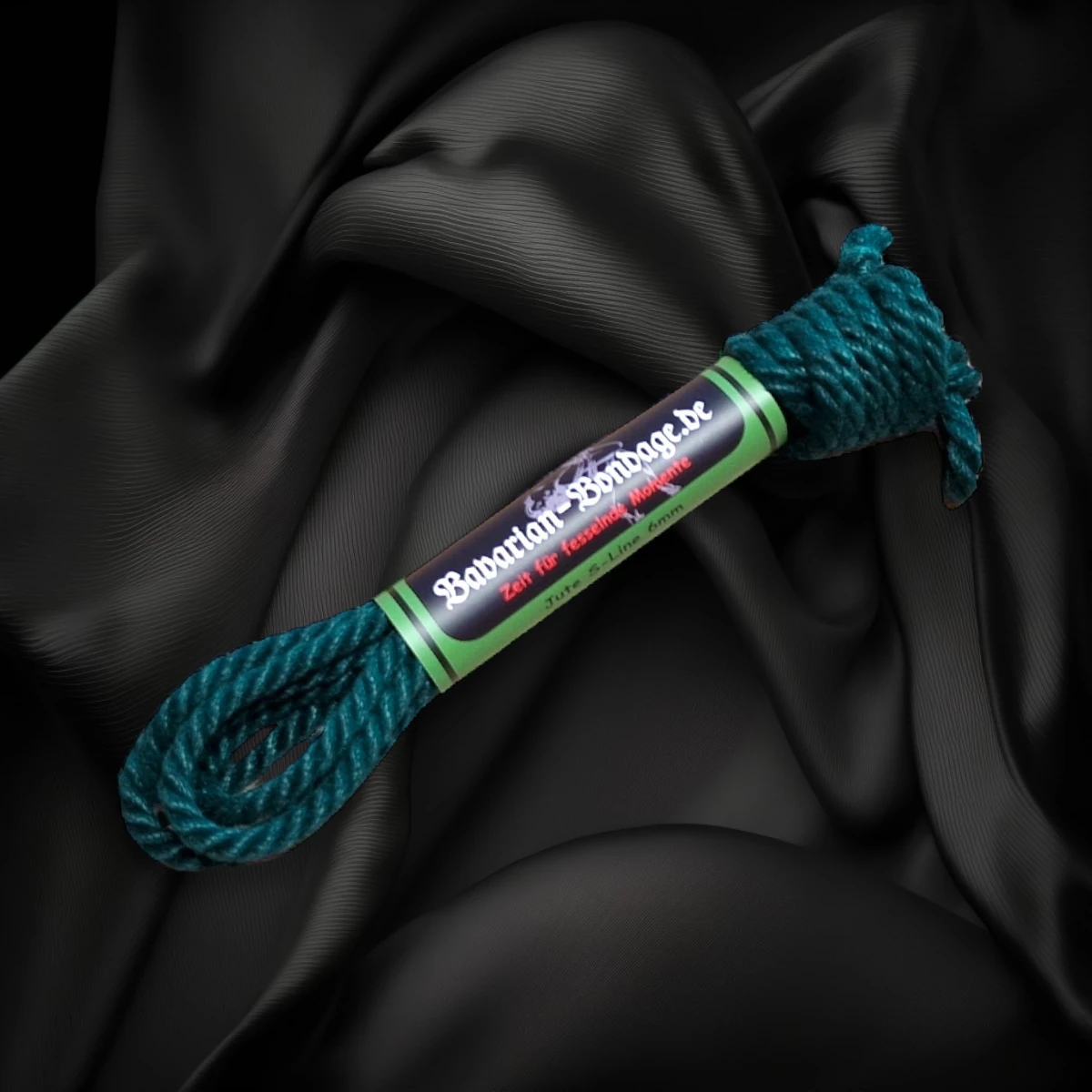 Petrolfarbenes Juteseil S-Edition 6 mm Exklusiv mit 4 m Länge