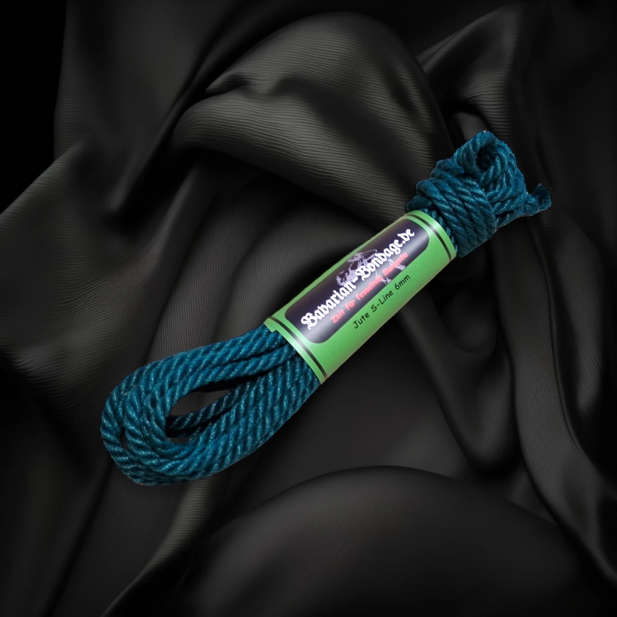 Petrolfarbenes Juteseil S-Edition 6 mm Exklusiv mit 8 m Länge