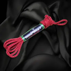 Red jute rope S-Edition 6 mm Exclusive as a single rope with a length of 4 m