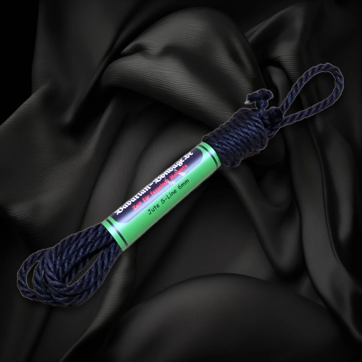Schwarzes Juteseil S-Edition 6 mm Exklusiv mit 4 m Länge