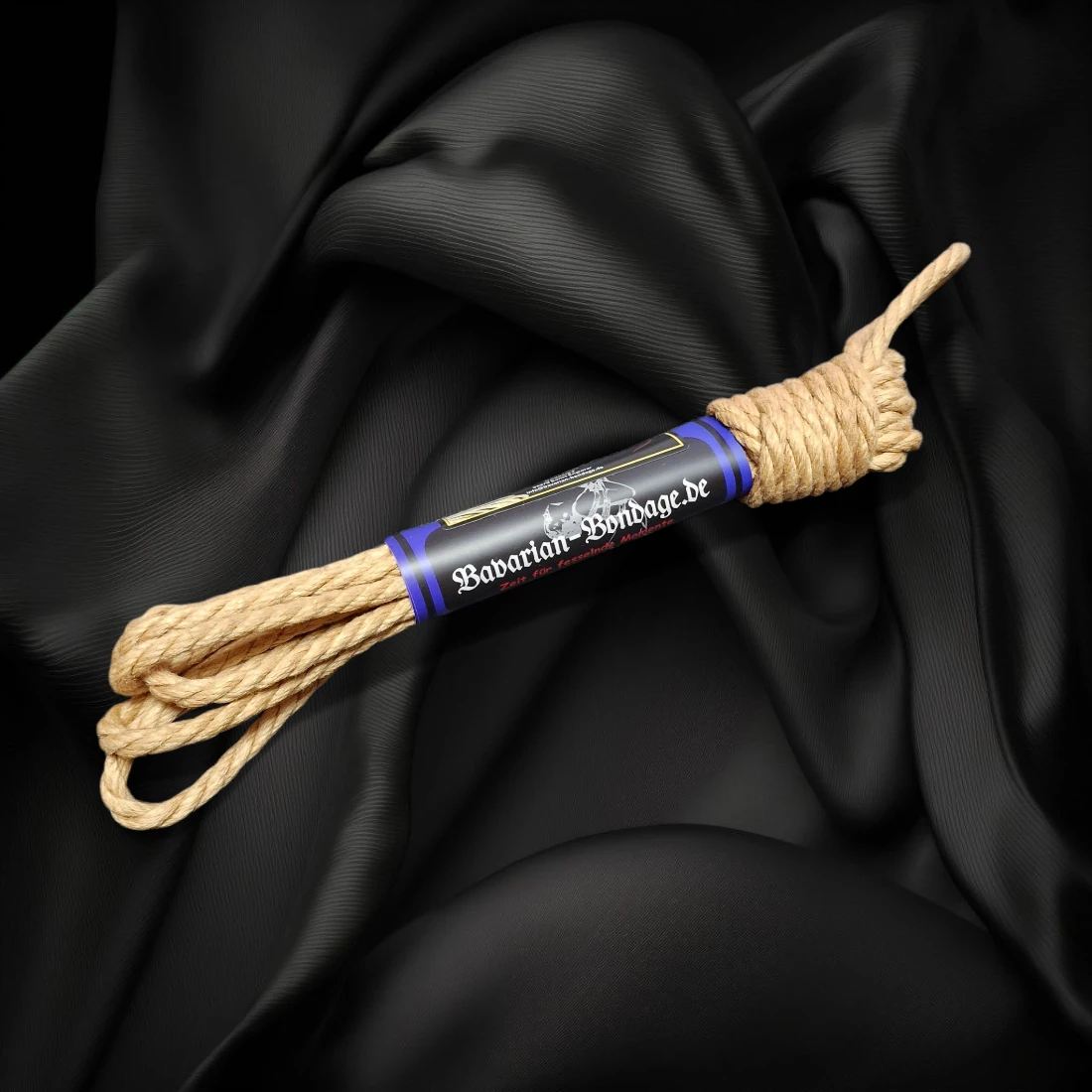 Jute Soft 5mm EXCLUSIEF; Enkel touw 4m 1 Exclusief enkel touw van 4 meter, zacht jute 5 mm, van Bavarian-Bondage.