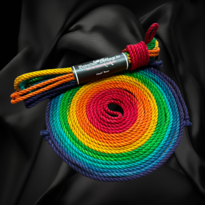 Cuerda de lino y cáñamo arcoíris de 5 mm