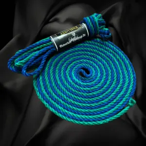 Linen Hemp Rope Green-Blue 6 mm Exclusive | Bavarian Bondage